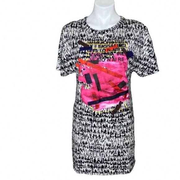 Zara Dresses & Skirts - Zara Black White Artsy Pattern Dress